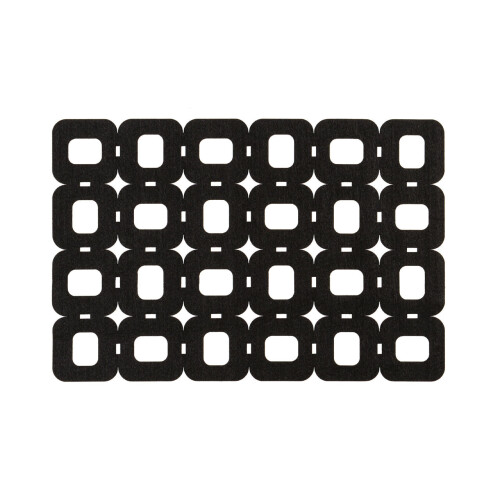 Premier Housewares Premier Housewares Black Felt Block Design Placemats