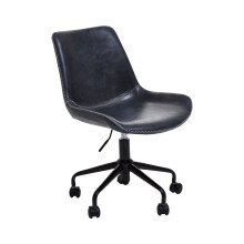 Premier Housewares Bloomberg Grey Leather Chair