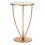 Premier Housewares Elegant Mirror Top And Gold Frame Side Table, Sturdy Side Table By Couch, Versatile Small Lounge Table 1