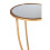 Premier Housewares Elegant Mirror Top And Gold Frame Side Table, Sturdy Side Table By Couch, Versatile Small Lounge Table 3