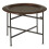 Premier Housewares Contemporary Small Copper And Black Side Table, Round Top Small Lounge Table, Sleek Bed Side Table 2