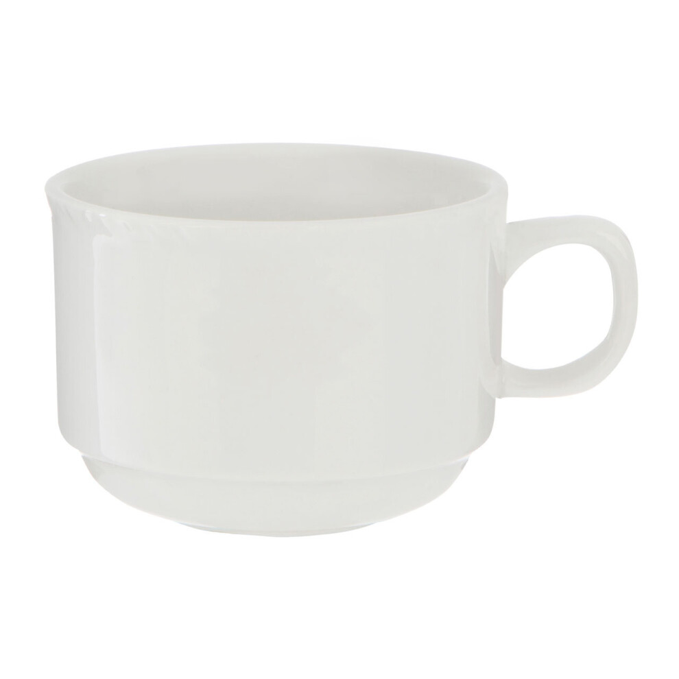 Premier Housewares Embossed White Cup