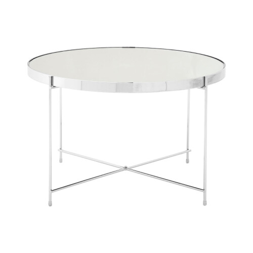 Premier Housewares Premier Housewares Allure Large Silver Mirror Side Table 1