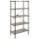 Premier Housewares Versatile Five Tier Grey Oak Shelf Unit, Ample Storage Shelving Unit, Sturdy And Durable tall Cupboards 1
