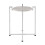 Premier Housewares Elegant White Marble Side Table With Chrome Base, Durable Side Table By Couch, Versatile Small Lounge Table 2