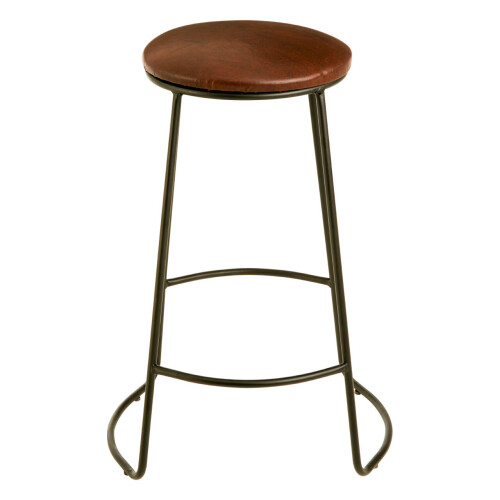 Premier Housewares Sleek Stool, Durable Design Counter Stool For Kitchen, Comfortable  Metal Counter Stool For Breakfast