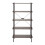 Premier Housewares Storage Five Tier Dark Oak Shelf Unit, Versatile And Adaptable Shelving Unit, Durable tall Cupboards 3