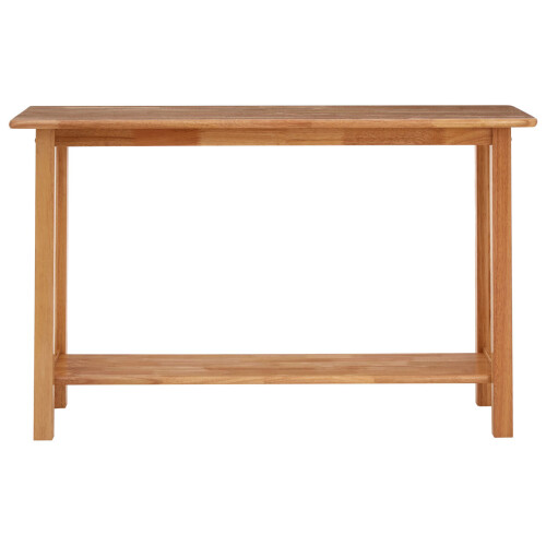 Premier Housewares Contemporary Rectangular Console Table, Natural Wood Console Table, Modern Wood Hallway Console Table