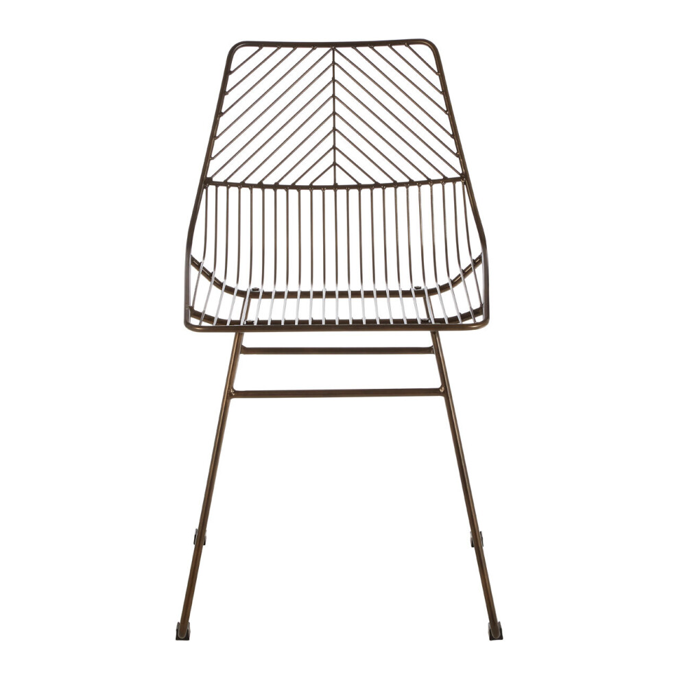 Interiors by Premier District Small Metal Wire Chair