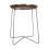 Premier Housewares Sleek Large Copper And Black Side Table, Round Top Small Lounge Table, Contemporary Bed Side Table 1
