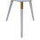 Premier Housewares Light Grey Side Table, Triangular Small End Table, Long Lasting Rounded Top Coffee Table for Indoor, Outdoor 5