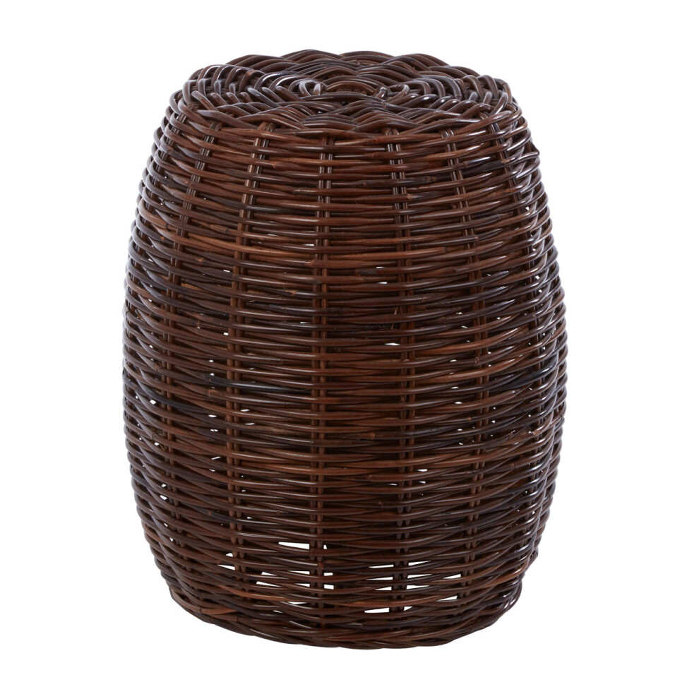 Premier Housewares Maka Natural Rattan Stool Brown