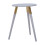 Premier Housewares Light Grey Side Table, Triangular Small End Table, Long Lasting Rounded Top Coffee Table for Indoor, Outdoor 2