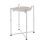 Premier Housewares Elegant White Marble Side Table With Chrome Base, Durable Side Table By Couch, Versatile Small Lounge Table 1