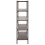 Premier Housewares Storage Five Tier Dark Oak Shelf Unit, Versatile And Adaptable Shelving Unit, Durable tall Cupboards 4