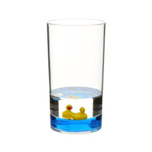 Premier Housewares Toothbrush Holder / Acryllic / Toothbrush Cup / Clear Blue/ Kids Toothbrush Holder with Floating Duck