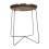 Premier Housewares Sleek Large Copper And Black Side Table, Round Top Small Lounge Table, Contemporary Bed Side Table 2