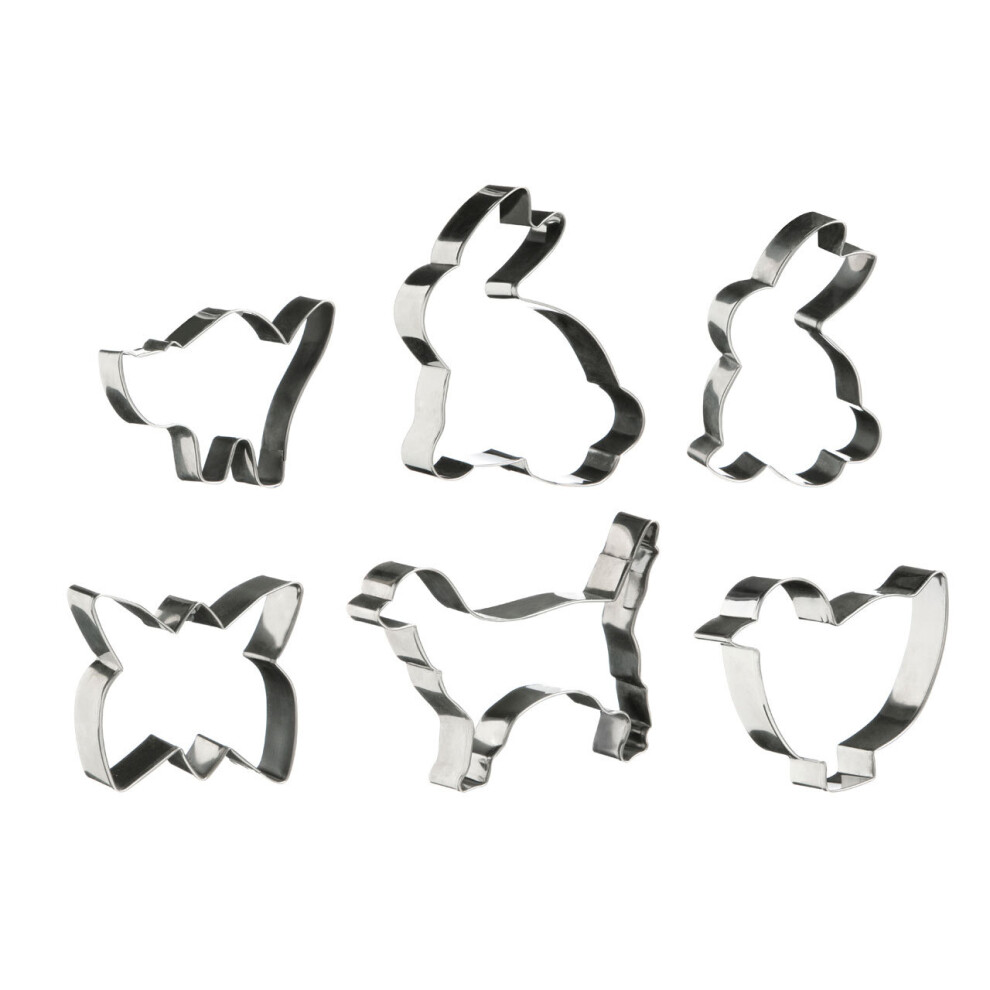 Cutters 6Pc Animal Shapes Cutter Set