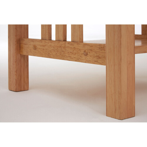 Premier Housewares Contemporary Square Side Table, Solid Wood Side Table, Modern Wood Nightstand, Wooden Bedside Table 2