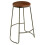 Premier Housewares Sleek Stool, Durable Design Counter Stool For Kitchen, Comfortable  Metal Counter Stool For Breakfast 3