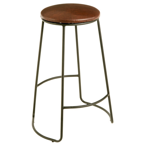 Premier Housewares Sleek Stool, Durable Design Counter Stool For Kitchen, Comfortable  Metal Counter Stool For Breakfast 2