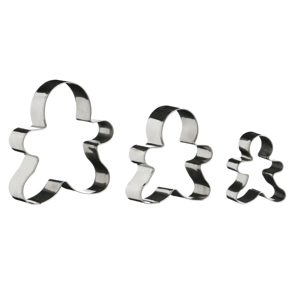 Premier Housewares Gingerbread Man 3Pc Cutter Set