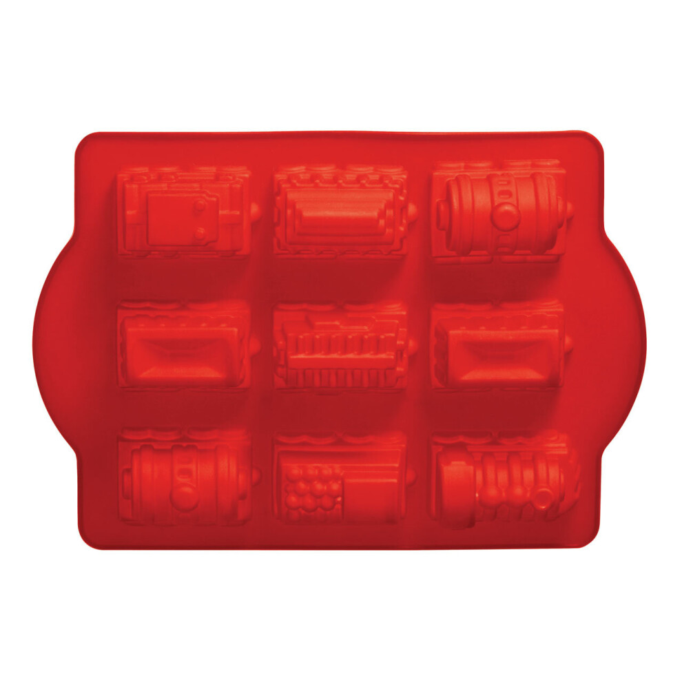 Premier Housewares 9 Trains Cake Mould Red