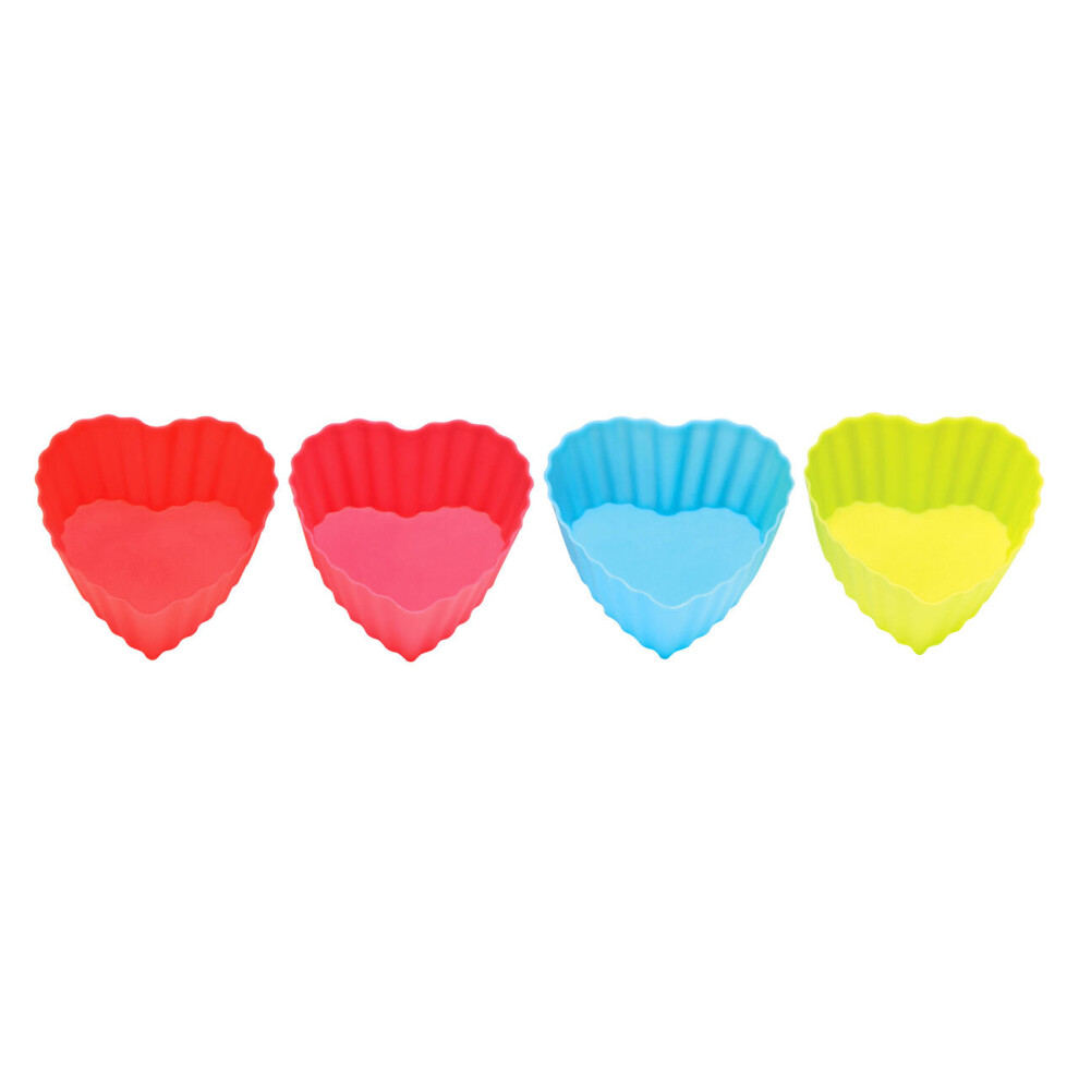 Silicone Moulds Set Of Four Heart Moulds