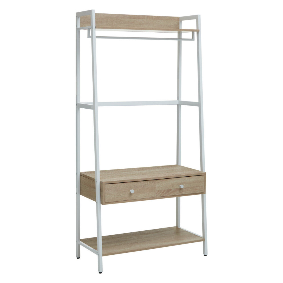 Sturdy And Durable Natural Oak Storage Unit, Versatile Spacious Storage, Easily Maintained Tall Cupboard