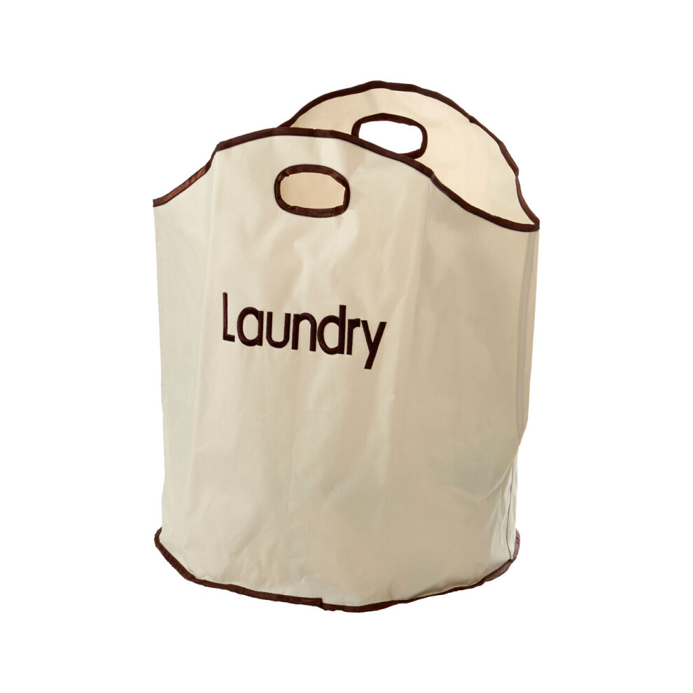 Premier Housewares Polyester Laundry Bag Beige