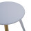 Premier Housewares Light Grey Side Table, Triangular Small End Table, Long Lasting Rounded Top Coffee Table for Indoor, Outdoor 3