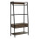 Premier Housewares Versatile Dark Oak Storage Unit, Sturdy And Durable Spacious Storage Unit, Easily Maintained Tall Cupboard 1