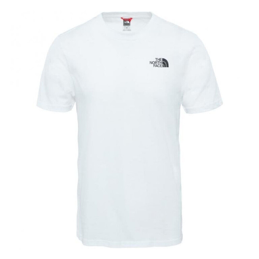 (White, 2XL) The North Face Simple Dome Mens Fashion Casual T-Shirt Top Tee White