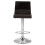 Premier Housewares Modern Design Black Acryclic Bar Stool, Sleek Kitchen Stool For Breakfast, Comfortable Modern Bar Stool 1