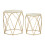 Premier Housewares Premier Housewares Avantis Set of 2 Hexagonal Side Tables 1