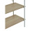 Premier Housewares Five Tier Natural Oak Shelf Unit, Versatile And Adaptable Shelving Unit, Sturdy And Durable tall Cupboards 4