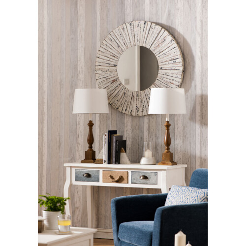 Premier Housewares Aesthetic Console Table, Sturdy and Durable Hallway Table, Aesthetic Style Console Table with a Drawer 2
