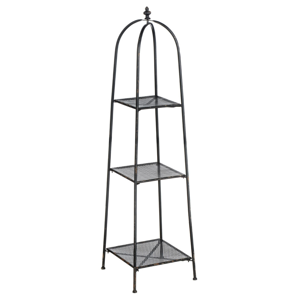 Premier Housewares New York Loft Black 3 Tier Shelf Unit