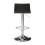 Premier Housewares Modern Design Black Acryclic Bar Stool, Sleek Kitchen Stool For Breakfast, Comfortable Modern Bar Stool 2