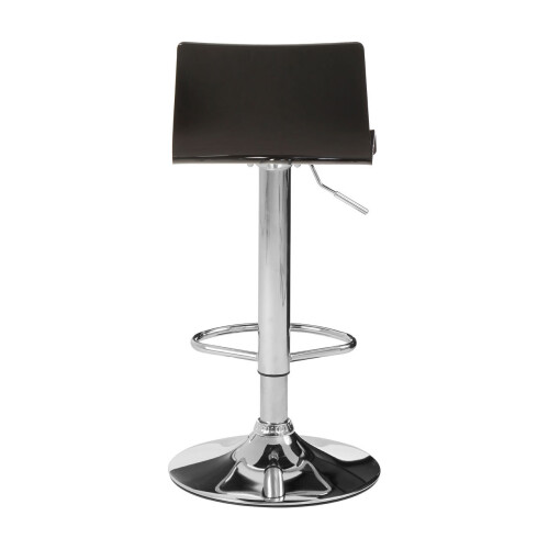 Premier Housewares Modern Design Black Acryclic Bar Stool, Sleek Kitchen Stool For Breakfast, Comfortable Modern Bar Stool 1