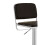 Premier Housewares Black Seat And Chrome Base Bar Stool, Adjustable Height Kitchen Bar Stool, Footrest Swivel Barstool 5