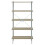 Premier Housewares Five Tier Natural Oak Shelf Unit, Versatile And Adaptable Shelving Unit, Sturdy And Durable tall Cupboards 5