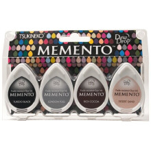 Tsukineko Memento Ink Pads - 4 Piece Set - Stone Mountain