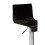 Premier Housewares Modern Design Black Acryclic Bar Stool, Sleek Kitchen Stool For Breakfast, Comfortable Modern Bar Stool 4