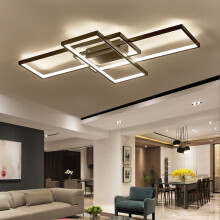 (35'', Dimming) Modern LED Ceiling Light Chandelier Pendant Lamp