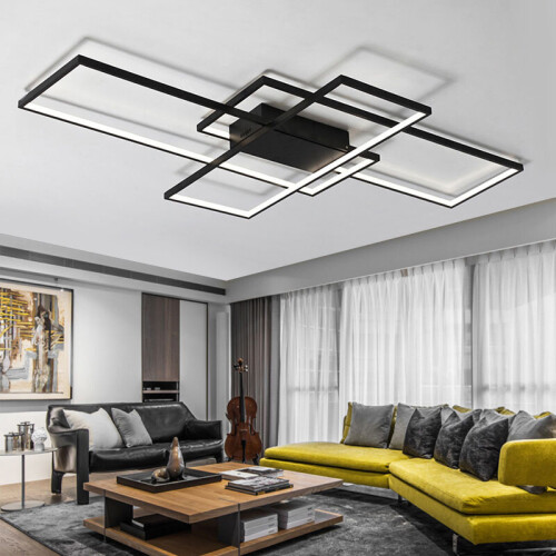 Living And Home (35'', Cool White) Modern LED Ceiling Light Chandelier Pendant Lamp 1