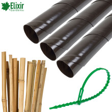 (6, Guards + Canes & Ties) Tree Guards 24" Professional Shrub/Sapling Protector With Optional Canes & Ties
