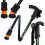 (Black) Flexyfoot Shock Absorbing Derby Handled Folding Walking Sticks 2