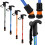 (Blue) Flexyfoot Shock Absorbing Derby Handled Folding Walking Sticks 1