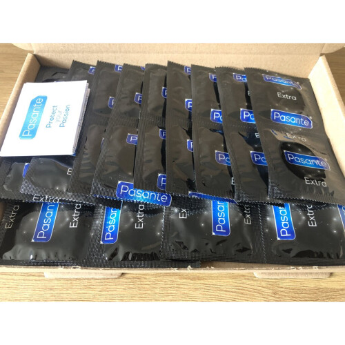 Pasante 24 x Pasante Extra Condoms | Extra Thick Extra Lubricated For Pleasure | CE 1